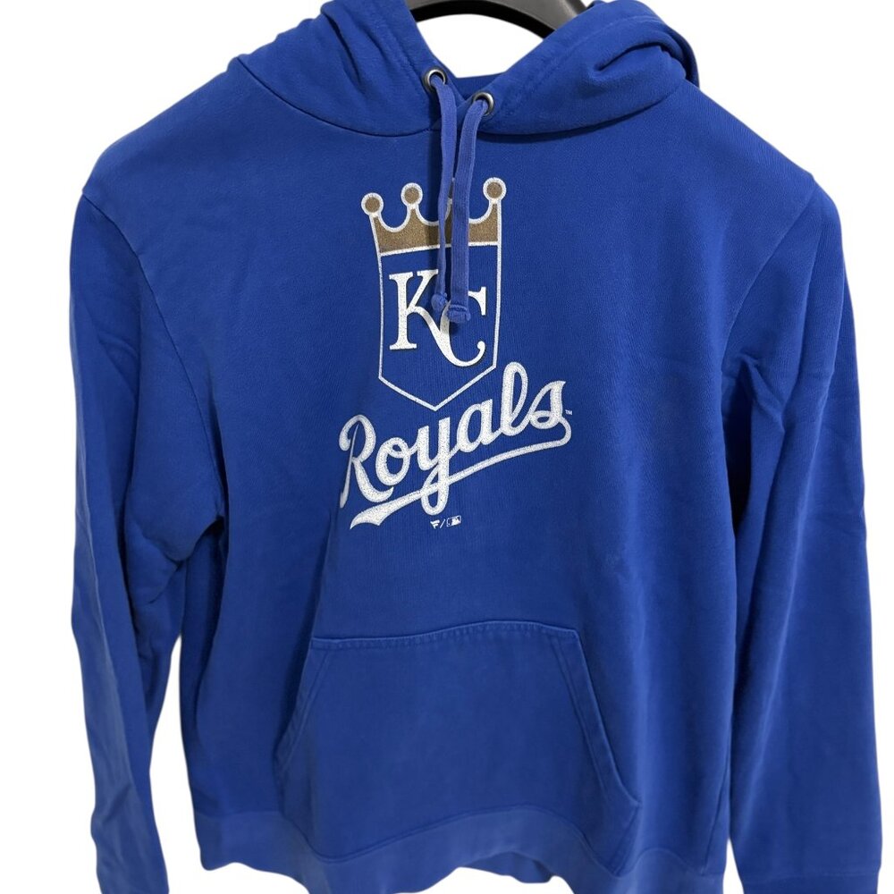 MLB Kansas City Royals Hooded Sweatshirt Men's Size Large #13 Perez Blue